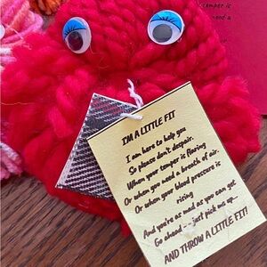 Little Fit stress Pom , prank friend gift , party gag